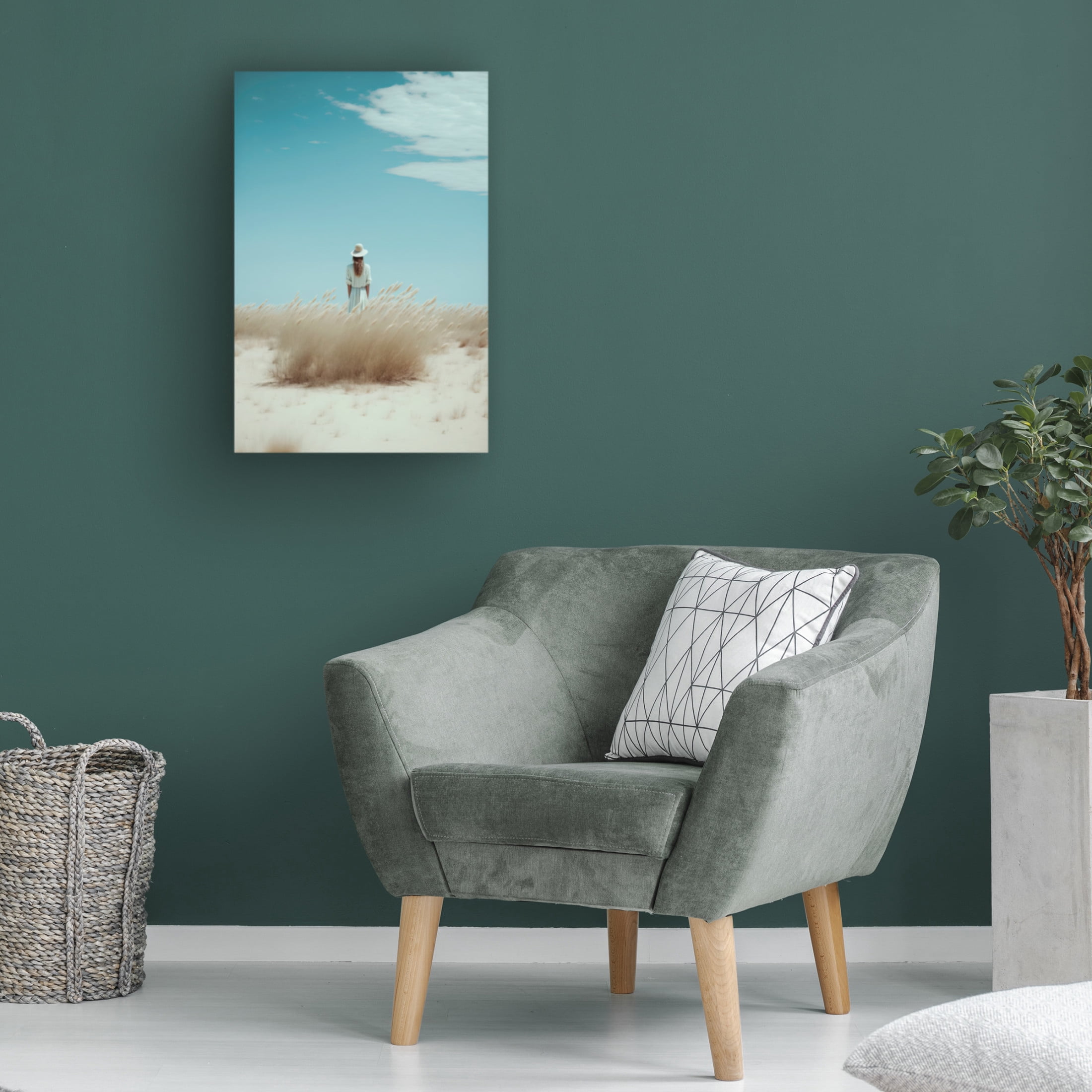 Canvas Wall Art - Treechild 'In The Dunes' Wall Art for Living Room, Bedroom, or Office D?cor by Trademark Fine Art - 12 x 19 Inches