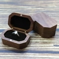 thumbnail image 4 of Double Square Ring Box, Wedding Ring Box, Wooden Ring Box, Wooden Ring Box, Wedding Ring Box, for Valentine's Day Wedding Engagement, for Marriage Proposal, 4 of 5
