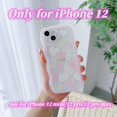 thumbnail image 2 of Compatible with iPhone 12 Case Clear with Heart Design for Women Girls,Aesthetic Cute Wavy Soft Shockproof Cell Phone Cover for iPhone 12 6.1 Inch (Light Pink), 2 of 9