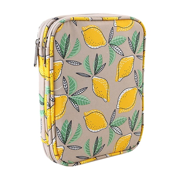 Organizador de agujas de crochet, bolsa de almacenamiento de agujas de tejer de tela Oxford 600D, estuche de costura portátil vacío para bordado