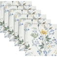 thumbnail image 5 of Coolnut Cloth Napkins 6PCS Rose Beige Dinner Table Napkin Decorative for Family Party Restaurant Wedding Use 20 Inch Washcloth Gift, 5 of 7