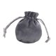 thumbnail image 1 of Bolsa con cordón para guardar joyas, organizador de regalos de fiesta, bolsa de terciopelo para relojes, collares, pulseras, dijes y aniversarios. Gris oscuro 65 x 85 cm, 1 of 8