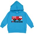 thumbnail image 2 of Inktastic I Heart Firetrucks Toddler Hoodie, 2 of 4