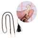 thumbnail image 3 of Juego de 2 cadenas y colgantes para mochila, correas de metal para bolso bandolera con hebillas, accesorios de repuesto para bolso de mano (negro), 3 of 5