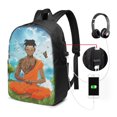 thumbnail image 1 of Mochila de viaje Nle Choppa para portátil, resistente al agua, con puerto de carga USB, ideal para la universidad y la escuela, para hombres y mujeres., 1 of 5