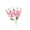 Pink A, variant on Artificial Gladiolus Flowers Stems, 5 Branches Realistic Faux Plant, Wine Red Plastic Flowers for Home Wedding Party Indoor Outdoor Decor, 1 Pack