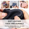 thumbnail image 6 of Genuine Leather Mini Jewelry Travel Case, Portable Travel Jewelry Organizer with Vintage Kiss Lock, Small Jewelry Box for Rings & Earrings, Luxury Gift for Women, 6 of 8