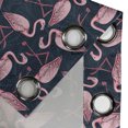 thumbnail image 4 of Ambesonne Exotic Grommet Curtain, Flamingo Tropical Atmophere, 50"x84", Pale Pink Dark Sky Blue, 4 of 5