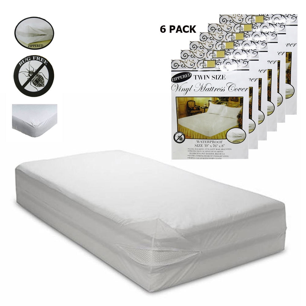Waterproof Quilted Mattress Cover Pad Bed Bug Dust Mite Hypoallergenic Protector 