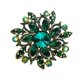 thumbnail image 1 of Broche de flores elegante de cristal austriaco Vintage para mujer, broche de boda, joyería Vintage, 1 of 5