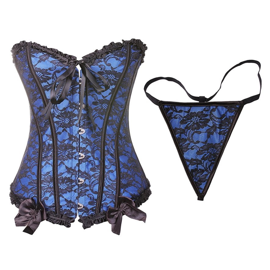 Luxury Shapewear Clothing Vest Women Lace Corsets With Gstring