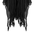 thumbnail image 3 of Adult Tattered Hooded Cape Distressed Ragged Poncho Creepy Short Cloak for Men Women Zombie Grim Reaper Witch Cosplay Spooky Halloween Costume Props, 3 of 5