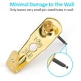 thumbnail image 2 of Colgadores de cuadros de 30 lb (juego de 30) Ganchos profesionales para colgar cuadros con clavos Colgadores de cuadros premium para paneles de yeso Ganchos de pared de madera para colgar marcos de cu, 2 of 7
