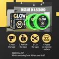 thumbnail image 4 of 1 Inch x 60 FT Glow in The Dark Tape – Pack of 2 Rolls – Bright Rechargeable Fluorescent Glow Tape – Luminous Tape for Outdoors & Indoors –Glow Tape– Tape for Home Decoration & Markings…, 4 of 7