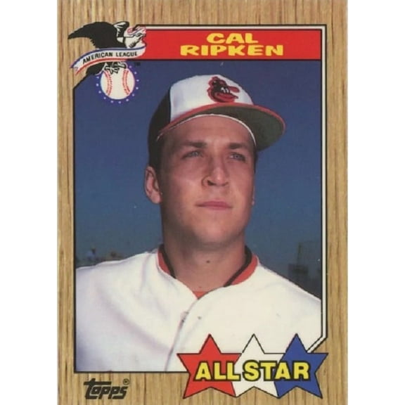 Cal Ripken Jr. 1987 Topps Tiffany All-Star Baseball Card #609
