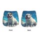 thumbnail image 3 of Balery Starry Sky Cloud Bulldog Pantalones cortos deportivos para mujer con forro y dos bolsillos, elásticos, para entrenamiento, gimnasio, yoga-X-Large, 3 of 7