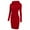Red, variant on BOOMILK Winter Dresses for Women Solid Drawstring Hooded Long Sleeve Sweatshirt Dress With Pocket Slim Long Hoodies Blue