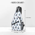thumbnail image 2 of Lsque Skiing Penguin Funny Pattern Cross Chest Bag Diagonally – Premium Durable Front Chest Sling with Adjustable Padded Strap, High-Capacity Storage, 2 of 8