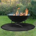 thumbnail image 1 of Estera para parrilla, estera plegable de doble cara para parrilla de barbacoa, almohadillas de silicona ignífugas reutilizables, estera protectora para el piso de barbacoa para acampar en 32 pulgadas, 1 of 1