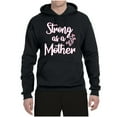 thumbnail image 2 of Wild Bobby, Strong as a Mother Mother's Day Unisex Hoodie Sweatshirt, Black, Small, 2 of 6