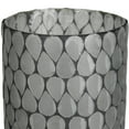 thumbnail image 2 of Glass Hurricane with Mosaic Teardrop Pattern, Medium, Gray, Saltoro Sherpi, 2 of 5