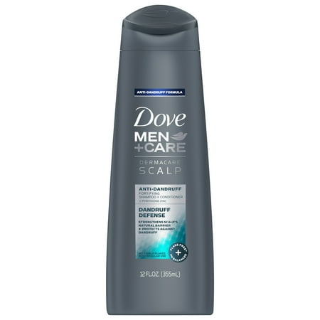 Dove Men+Care Dermacare Scalp 2 in 1 Shampoo & Conditioner Dandruff Defense 12 oz