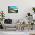 thumbnail image 2 of Stupell Industries Beach Sand Dune under Sunny Blue Sky Landscape Nature Painting Black Framed Art Print Wall Art, 24 x 30, 2 of 7