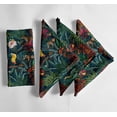 thumbnail image 1 of Vargottam Green Tropical Pattern Cotton Muslin Napkins - Set of 12, 20-Inch, Luxurious Soft Cloth Napkins for Dining & Events, Absorbent, Washable & Tableware, 1 of 7