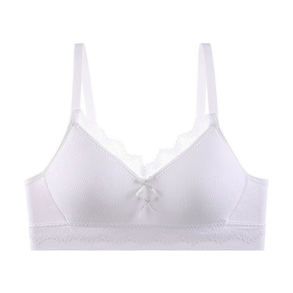 KyCheLot Big Girls Wirefree Bra Soft Wicking Strappy Breathable Comfort Push up Bra 14-18 Years