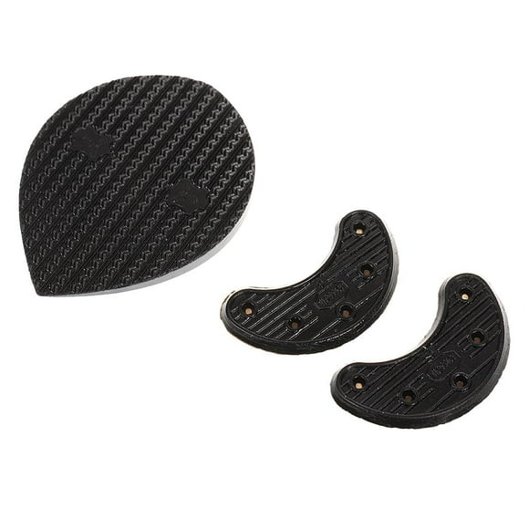 2 pares de almohadillas de reparación de puntas de tacón de suela goma para hombres 62 * 26 90 * 37 mm BLESIY Zapato Suela De Tacón