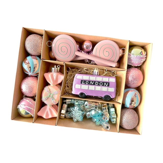 Adornos para Navidad Strade Fareast Limited 34 Piezas Irrompibles