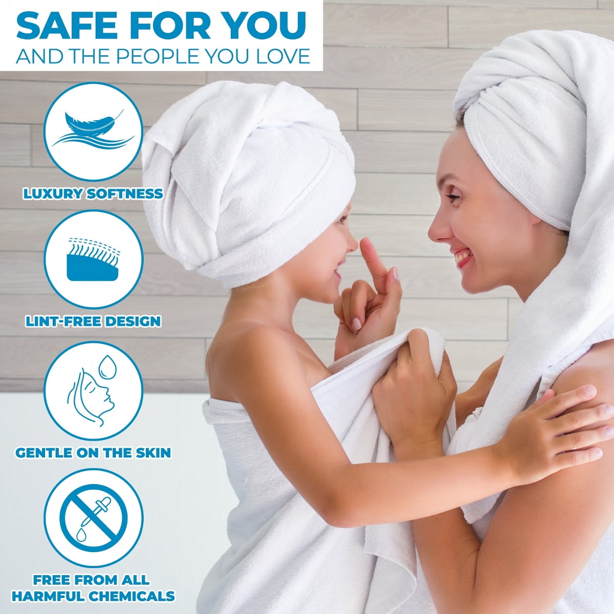 Superior Zero Twist Cotton Hand Towel Set of 6, Brick