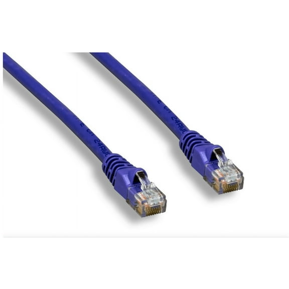 6ft Cat6 UTP 550MHz Copper Patch Cable Category 6 Unshielded Twisted Pair Snagless Molded Boots Purple