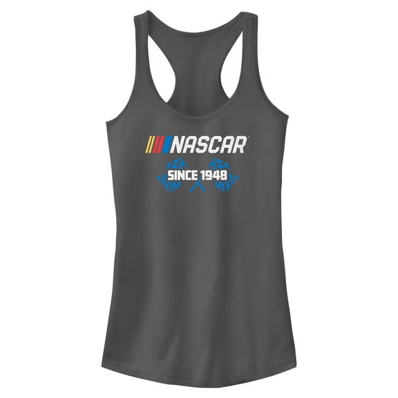 Juniors NASCAR Racing Flags Since 1948 Racerback Tank