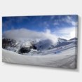 thumbnail image 2 of Winter in Alps Panorama - Landscape Canvas Art Print, 2 of 4