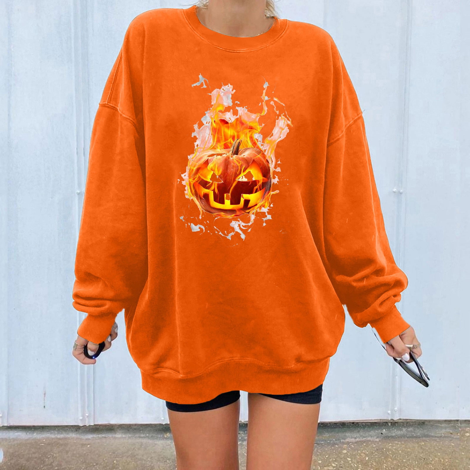 Qiopertar Womens Autumn Tops Halloween 