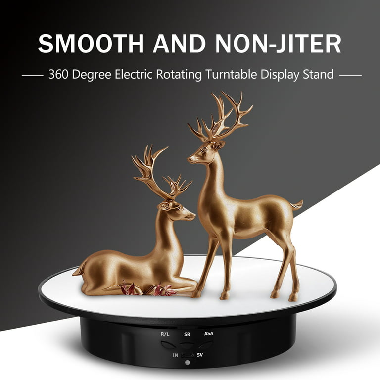 360 Degree Electric Rotating Turntable Display Stand For Video Photography  Props Speed Adjustable Display Turntable