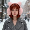 thumbnail image 5 of Plush Cat Ear Earmuffs for Kids Girls Boys, Warm Winter Earmuffs Toddler Ear Warmer, Fluffy Cute Ear Covers for Cold Weather Outdoor and Indoor Use, 5 of 5