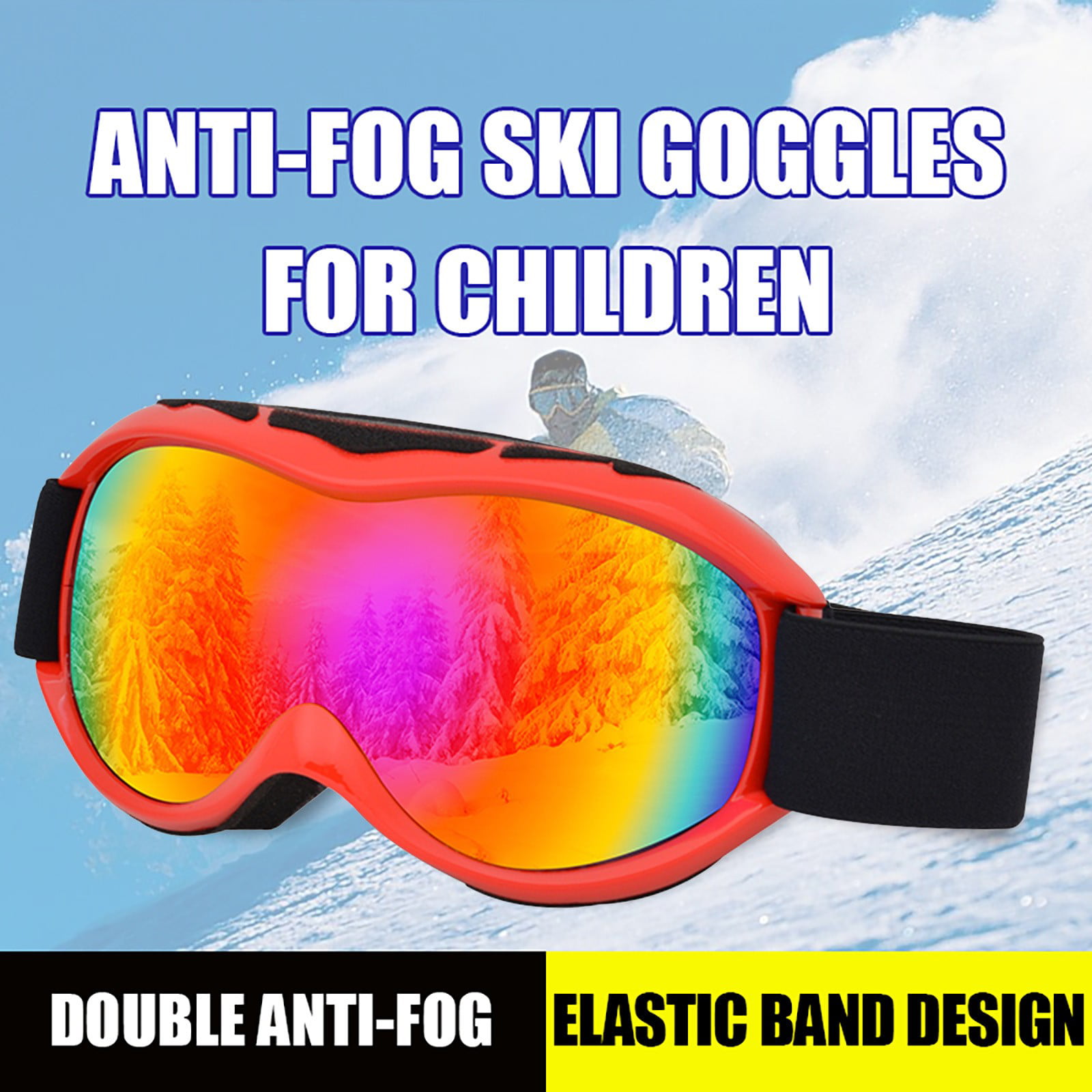 Details about   BE NICE Goggles Skiing Snowboard Snow Double Lens Anti fog  Glasses Goggle New 