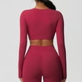 thumbnail image 6 of Levmjia Womens Tops Long Sleeve Round Neck Cotton Casual Shirt Solid Color Basic Fitted Blouse for Work Office Travel Home Comfortable Breathable Soft Stretchy All Season, 6 of 6