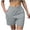 Gray, variant on Cargo Shorts Women Baggy Y2K Summer Elastic Waist Jean Shorts with Pockets Casual Wide Leg Bermuda Shorts XL Army Green