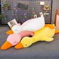 thumbnail image 2 of FNNMNNR Cartoon Duck Plush Doll Super Soft Elastic Back Cushion Lovely Plushies Companion Sleep Pillow Stuffed Animal Doll Throw Pillow Duck Plush Toy Birthday Gift, 2 of 10