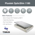 thumbnail image 2 of Plustek A3 Flatbed Scanner OS 1180: Large Format scan Size for Graphics and Document. Design for Library, School and Soho. A3 scan for 9 SEC, Support Mac and PC, 2 of 5