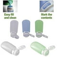 thumbnail image 3 of humangear Gotoob 3 Ounce 3 Pack Travel Bottle Large 3Ounce,One Size,Green/Clear/Blue, 3 of 3