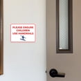 thumbnail image 2 of Classic Framed Plus Please Ensure Children Use Handrails Door or Wall Sign | Child Safety Business Signs - Medium, 2 of 8