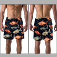 thumbnail image 3 of luoweisi Men's Beach Shorts Quick Dry Swim Trunks with Mesh Lining Fish L, 3 of 5