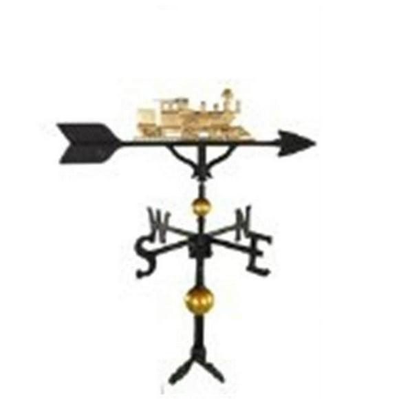 Montague Metal Products WV-312-GB 300 Series 32 In. Deluxe Gold Train Weathervane