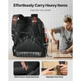 thumbnail image 4 of Heavy-duty Electrician Backpack with 64 Pockets,Molded Base&Laptop Sleeve for HVAC Techs and Repairmen, 4 of 6