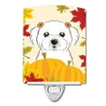 thumbnail image 1 of Carolines Treasures BB2014CNL Maltese Thanksgiving Ceramic Night Light, 1 of 1