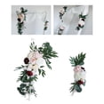 thumbnail image 3 of de botín de flores de 2 piezas, guirnalda de botín floral de rosas, de flores colgantes rosa champán Zulema corona de flores, 3 of 8